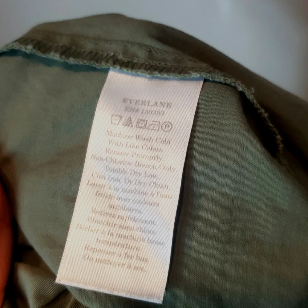 Everlane Easy Short Organic Cotton Size 0 Green